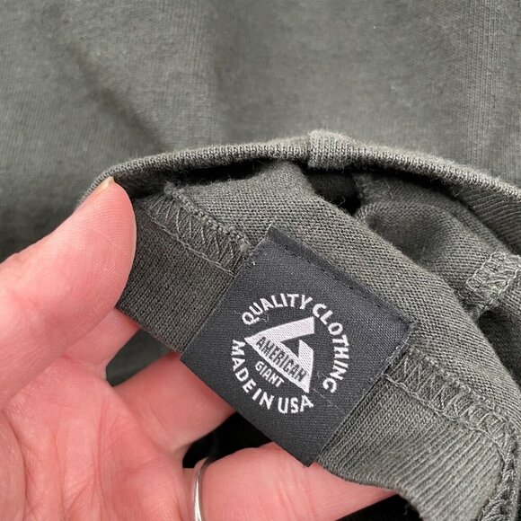 American Giant Dark Olive Green Hoodie Sweatshirt Womens Size XS Casual Everyday - Picture 6 of 8